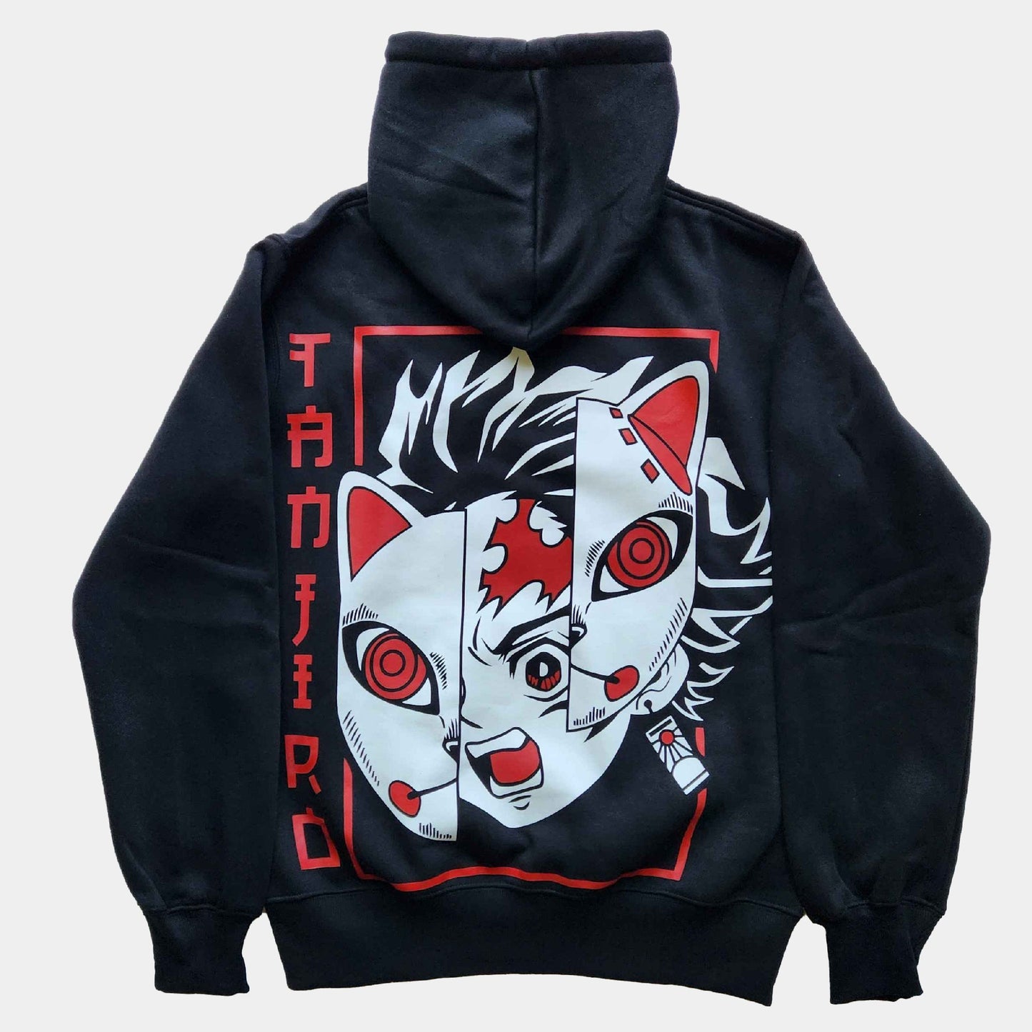 Black Tanjiro hoodie from demon slayer