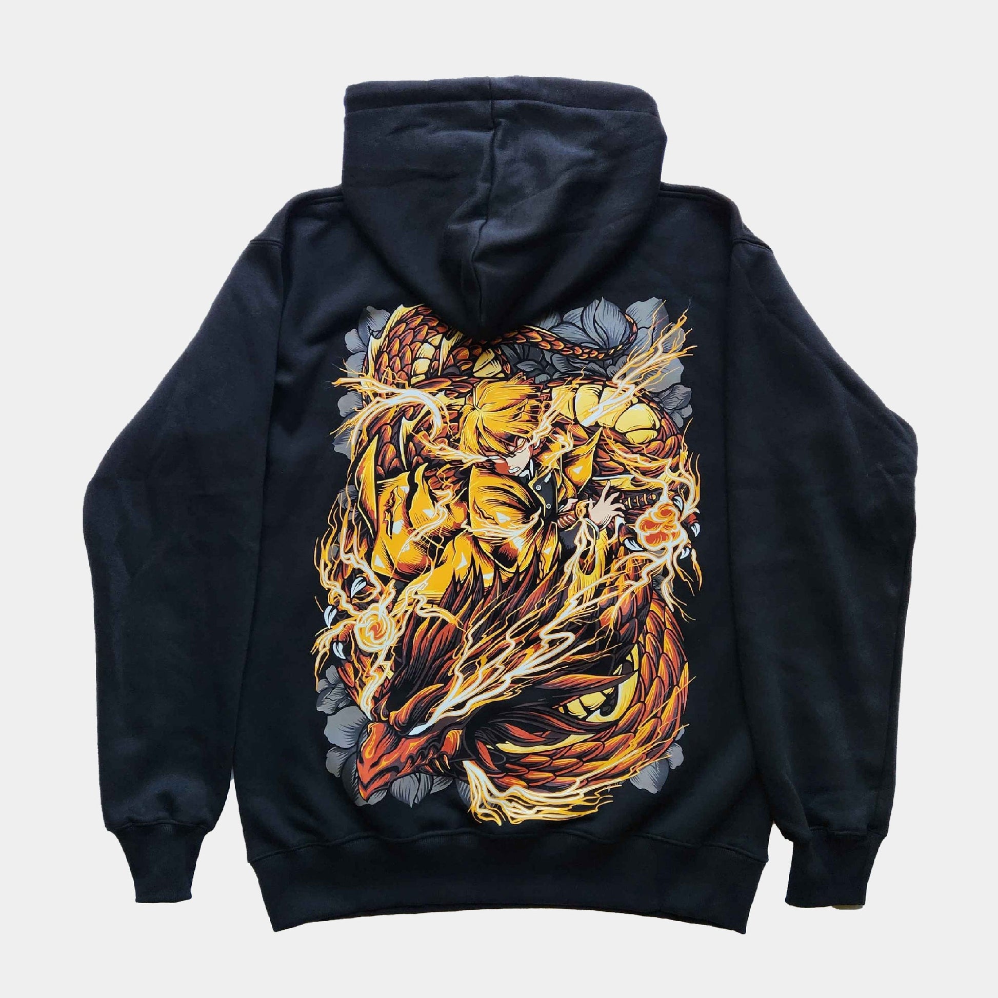 Black Zenitsu hoodie from Demon Slayer